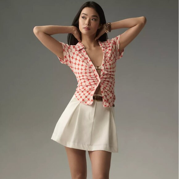 Maeve Ruched Blouse. - size large - Picture 1 of 2